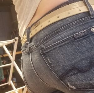 Diesel Double Wrap Thin Leather Belt Small